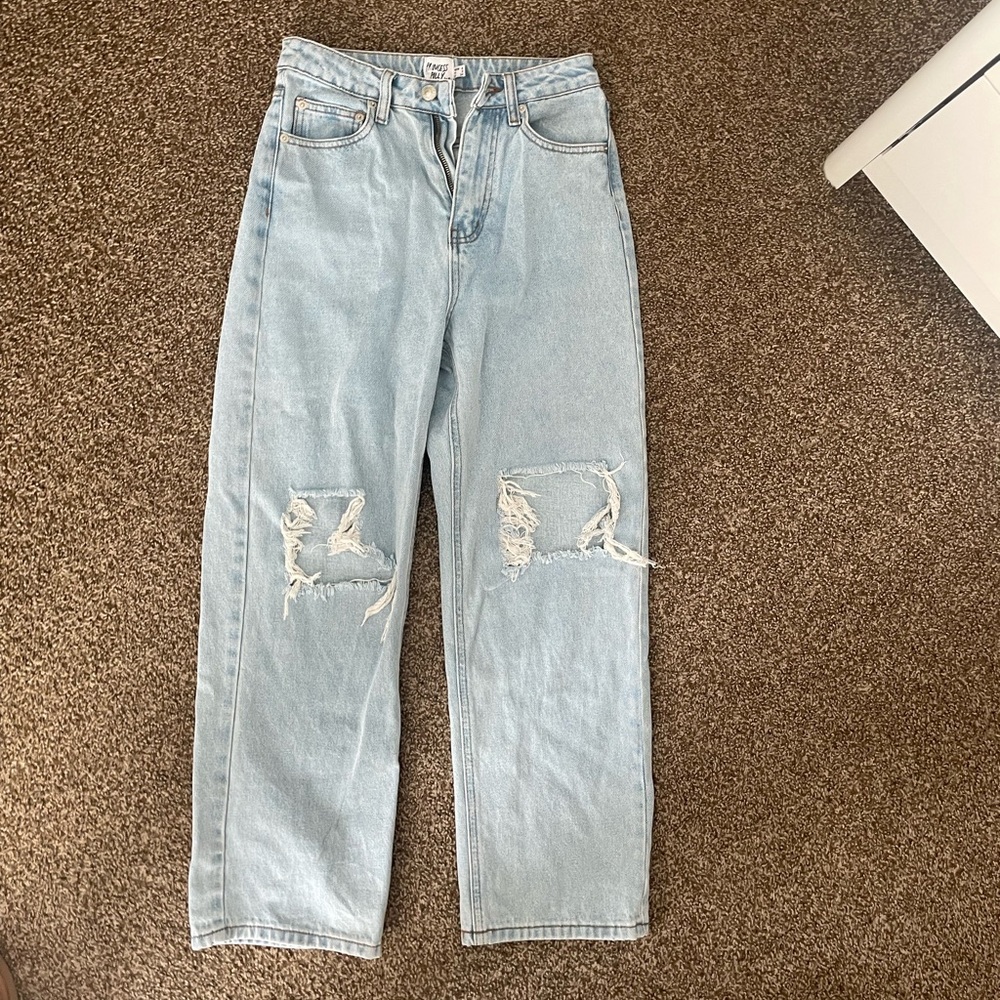 Princess Polly Ripped Jeans Size 2